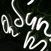 Sunshine On My Mind White Neon Sign