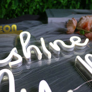 Sunshine On My Mind White Neon Sign