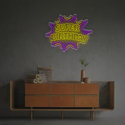 Super Birthday LED Neon Sign