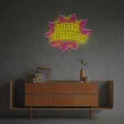 Super Birthday LED Neon Sign