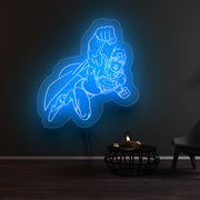 Superman Flying Neon Sign