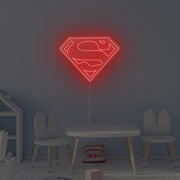 Superman Logo Neon Sign