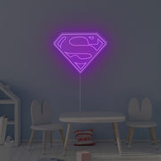 Superman Logo Neon Sign