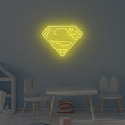 Superman Logo Neon Sign