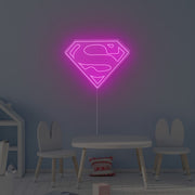 Superman Logo Neon Sign