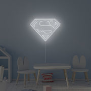 Superman Logo Neon Sign