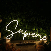 Supreme Yellow Neon Sign