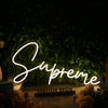 Supreme Yellow Neon Sign