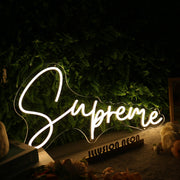 Supreme Yellow Neon Sign