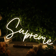 Supreme Yellow Neon Sign