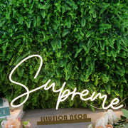 Supreme Yellow Neon Sign