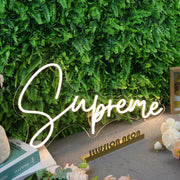 Supreme Yellow Neon Sign