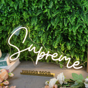 Supreme Yellow Neon Sign