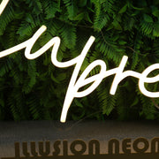 Supreme Yellow Neon Sign