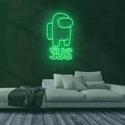 SUS Among Us Neon Sign