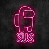 SUS Among Us Neon Sign