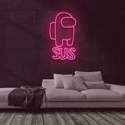 SUS Among Us Neon Sign