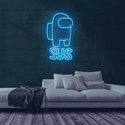 SUS Among Us Neon Sign