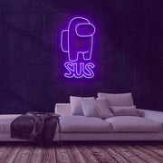 SUS Among Us Neon Sign