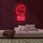 SUS Among Us Neon Sign