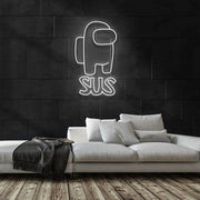 SUS Among Us Neon Sign