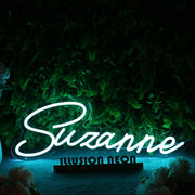 Suzanne Blue Neon Sign