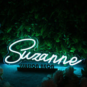 Suzanne Blue Neon Sign