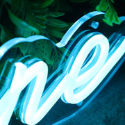 Suzanne Blue Neon Sign