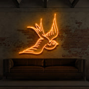 Swallow For Tattoo Studio Neon Sign