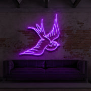 Swallow For Tattoo Studio Neon Sign