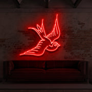 Swallow For Tattoo Studio Neon Sign