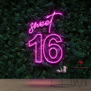 Sweet 16 Birthday Neon Sign