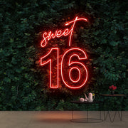 Sweet 16 Birthday Neon Sign