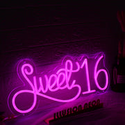 Sweet 16 Pink Neon Sign