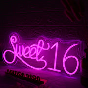 Sweet 16 Pink Neon Sign