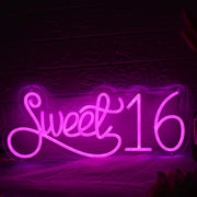 Sweet 16 Pink Neon Sign