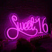 Sweet 16 Pink Neon Sign