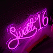 Sweet 16 Pink Neon Sign