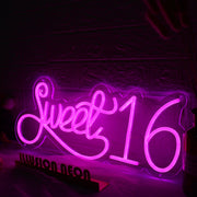 Sweet 16 Pink Neon Sign