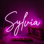 Sylvia Pink Neon Sign