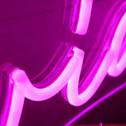 Sylvia Pink Neon Sign