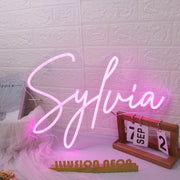 Sylvia Pink Neon Sign