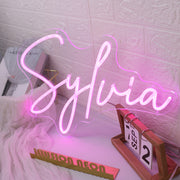 Sylvia Pink Neon Sign