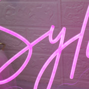 Sylvia Pink Neon Sign