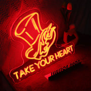 Take Your Heart Neon Sign