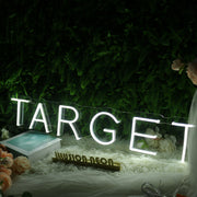 TARRGET White Neon Sign