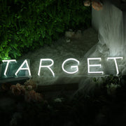 TARRGET White Neon Sign