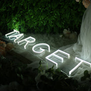 TARRGET White Neon Sign