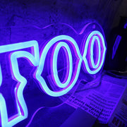 TATTO Blue Custom Neon Sign