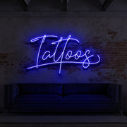 Tattoo Cursive For Tattoo Parlours Neon Sign